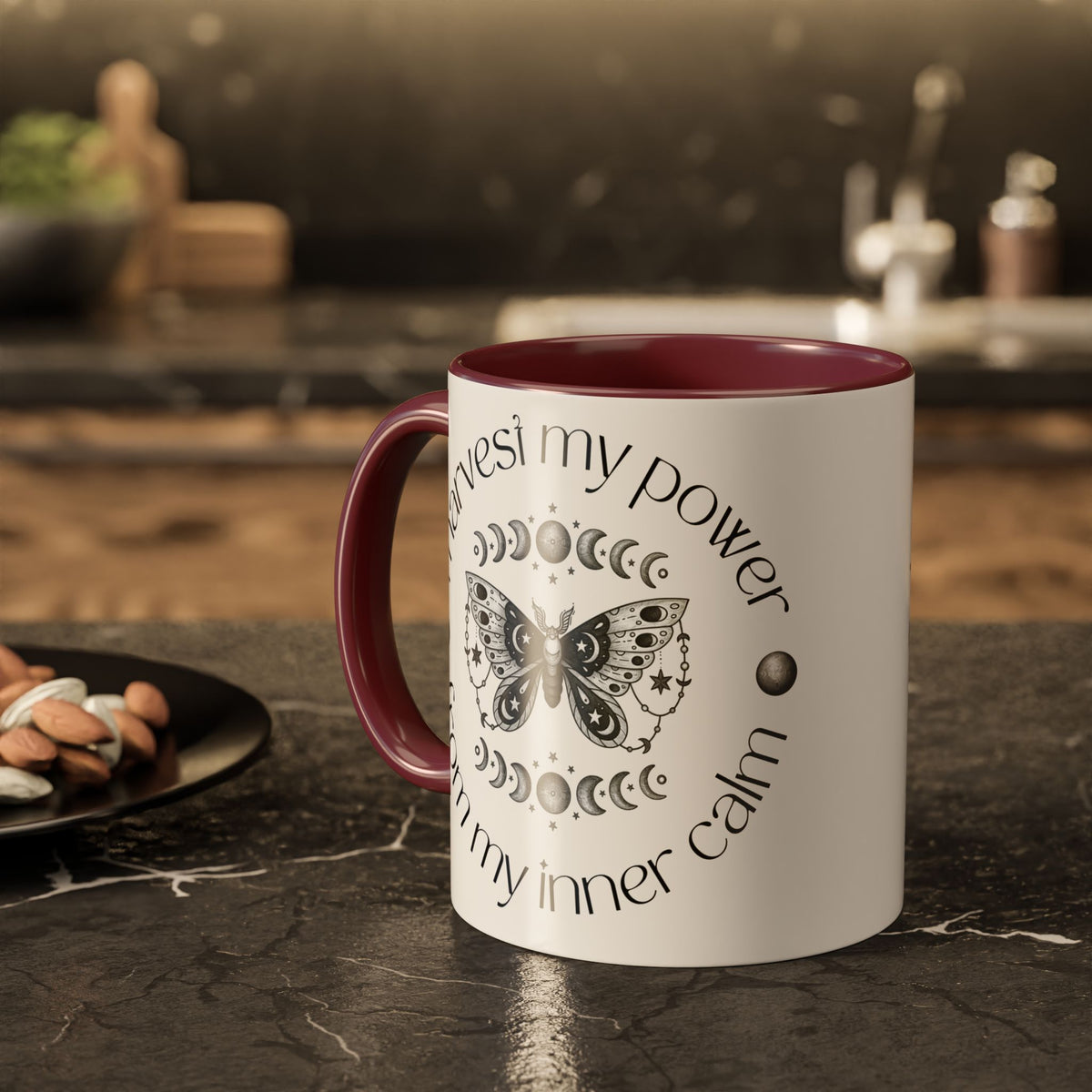Mental Health Affirmation Mug — "I Harvest My Power From My Inner Calm" (11oz & 15oz)